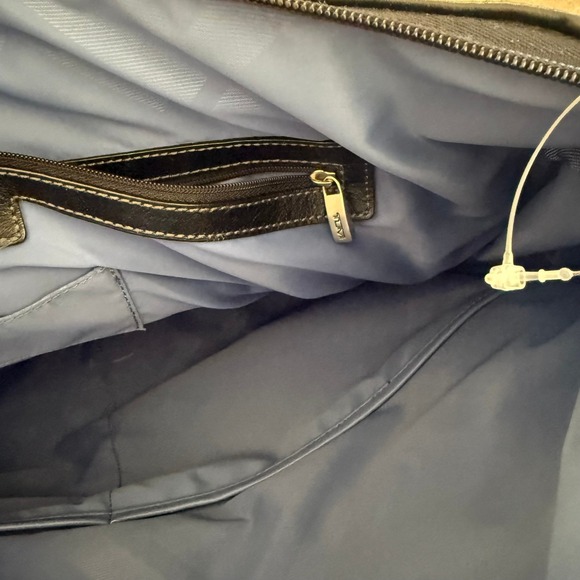 Tumi Black Patterned Expandable Garment Bag Carry On Travel Business - Picture 10 of 16